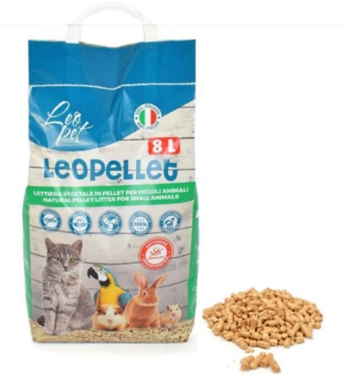 Picture of LeoPet Natural Pellet Litter for Small Animals: Clean, Safe